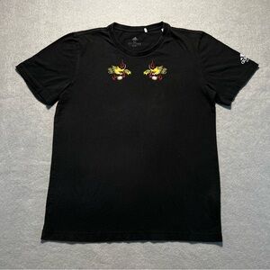 Rare Adidas Japan Rugby Dragon Map Sukajan Style Tee Black Medium
